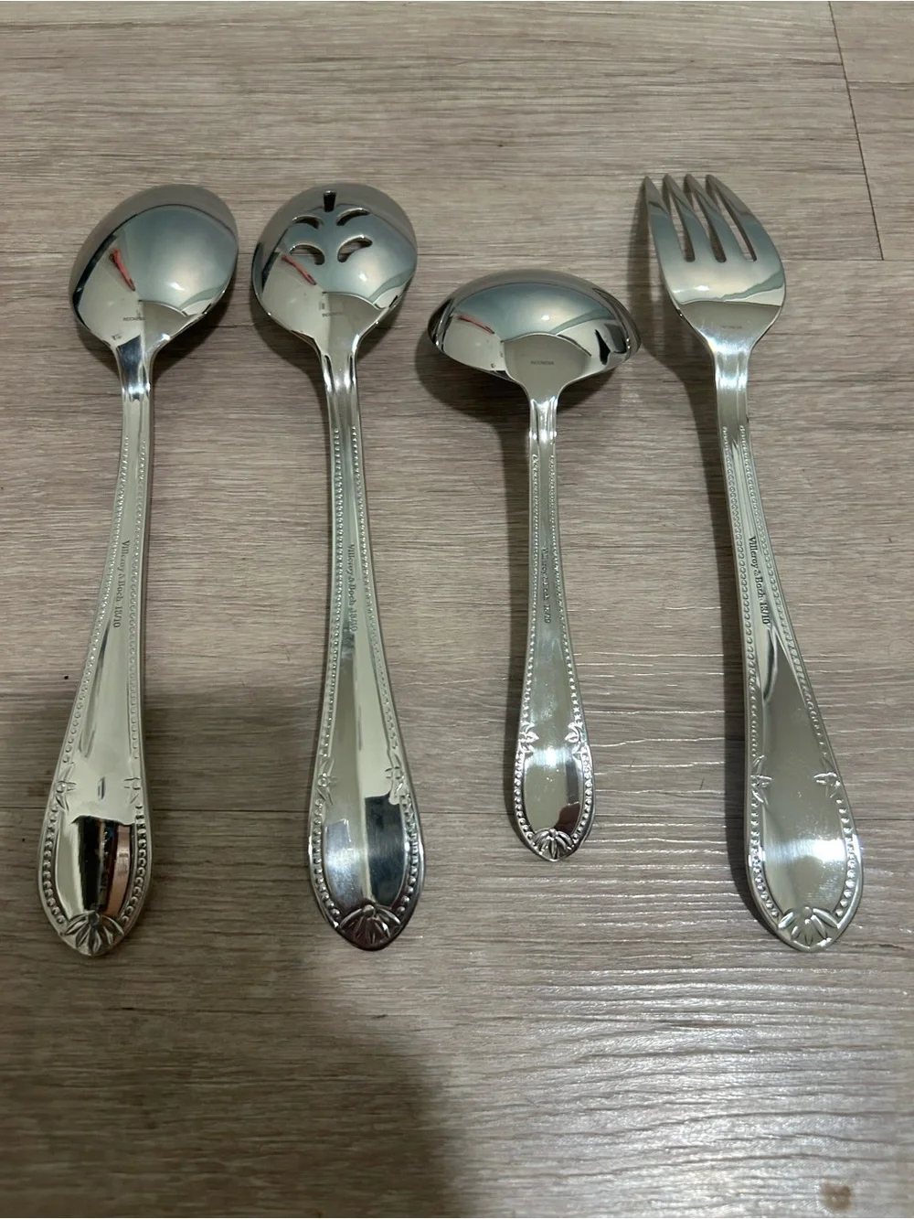 Villeroy & Boch Stainless Steel Silver Serving Utensil Set - Silver